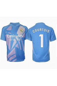 Real Madrid Thibaut Courtois #1 Keeper Fotballdrakt Hjemme Klær 2024-25 Korte ermer